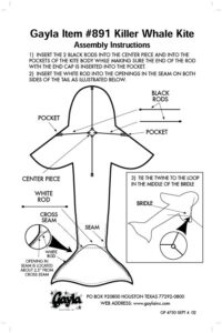 Make an orca kite